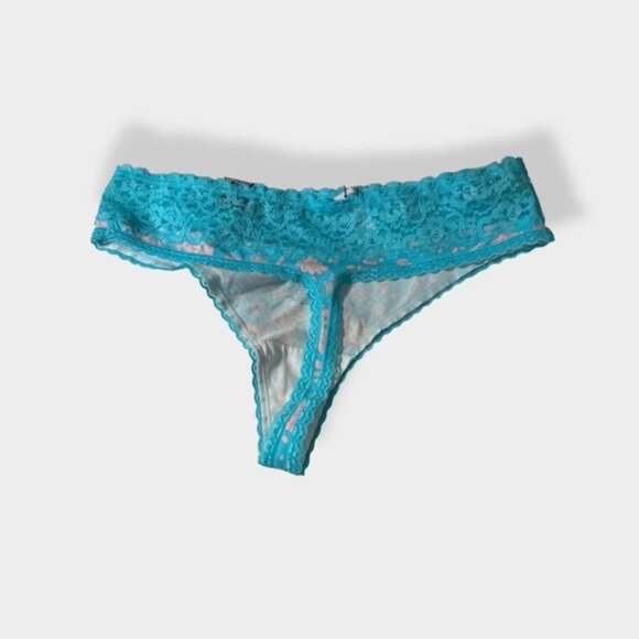 NWT torrid Cotton Mid-Rise Thong Lace Trim Panty 1 1x - Picture 4 of 7